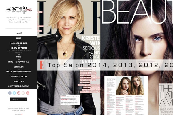 hairsalonmiamibeach.com site used Snipsnip