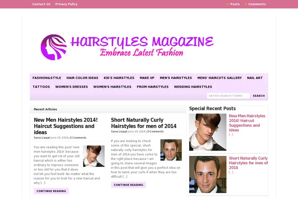Islemag theme site design template sample
