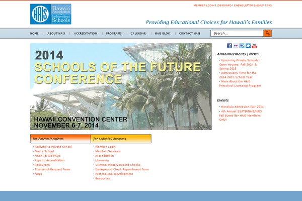hais.org site used Forms
