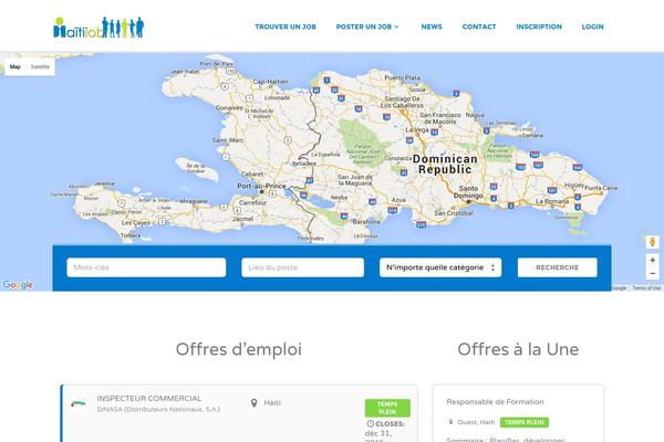 Jobify theme site design template sample