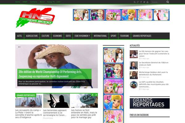 Jarida theme site design template sample