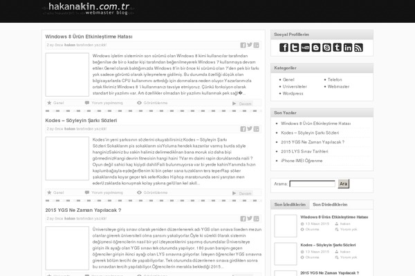 hakanakin.net site used Gtheme