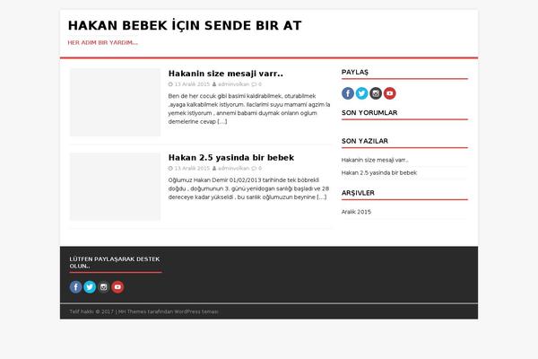 MH Magazine lite theme site design template sample