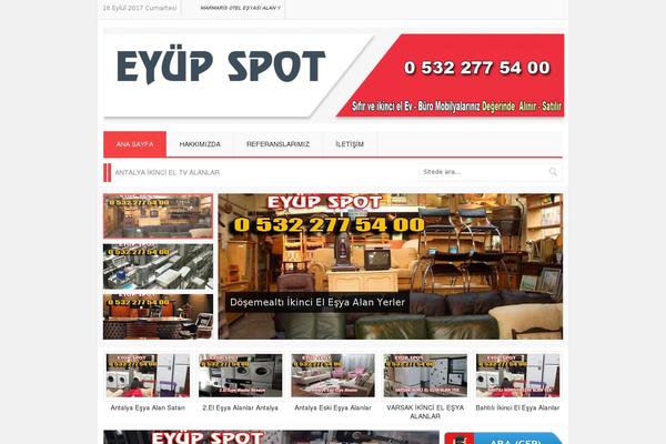 Spot theme site design template sample