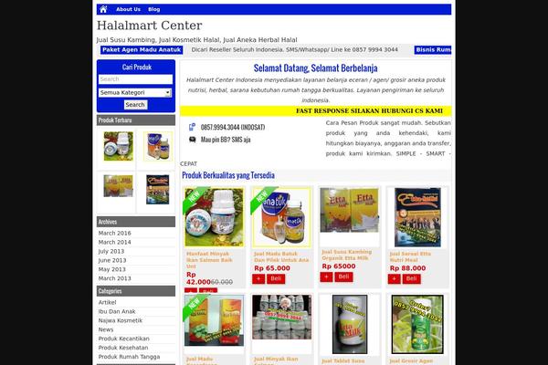 Minimarket theme site design template sample