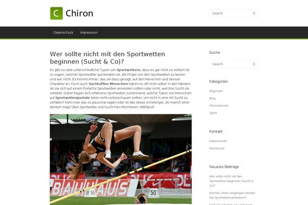 Chiron theme site design template sample