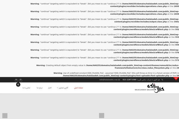 Site using Font-uploader plugin