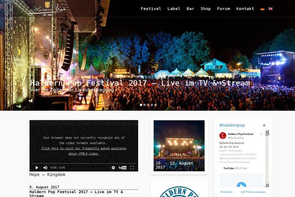 Site using Ditty News Ticker plugin