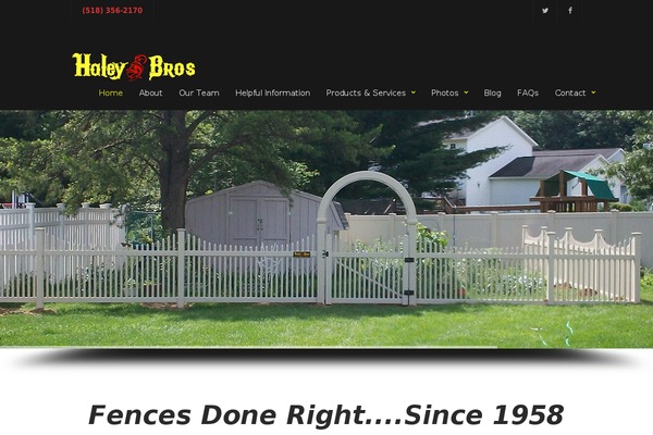 haleybrosfence.com site used Volts
