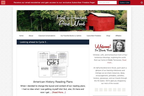 halfahundredacrewood.com site used Genesis