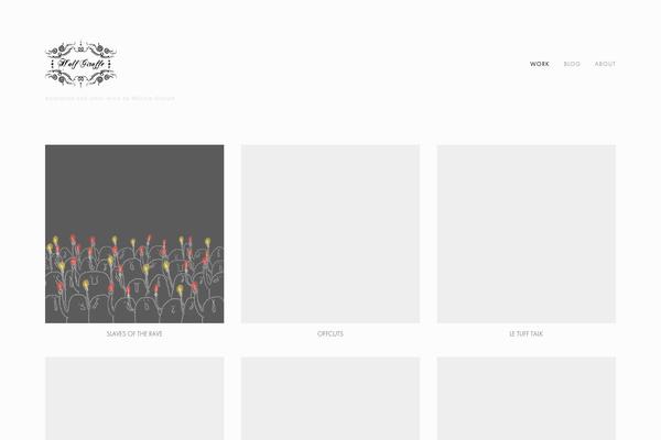 Portfolio + theme site design template sample