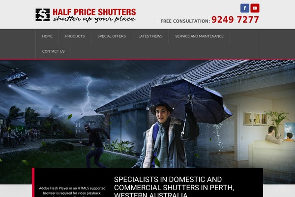 halfpriceshutterswa.com.au site used Mycustomtheme