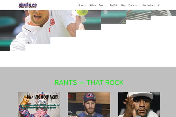 Default theme site design template sample