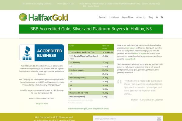 Site using Cd-gold-price plugin