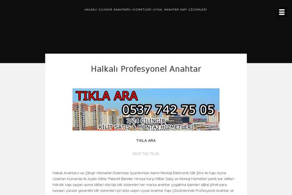 Hathor theme site design template sample