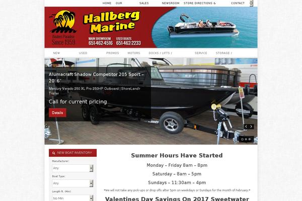 hallbergmarine.com site used Hallbergmarine
