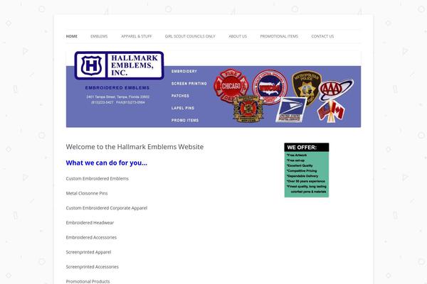 Twenty Twelve theme site design template sample