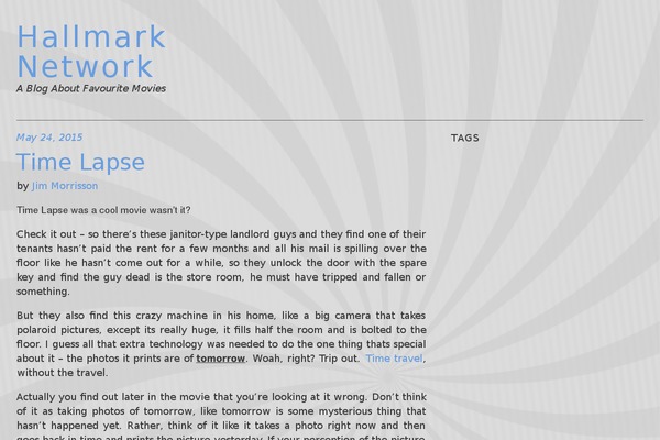 Serena theme site design template sample