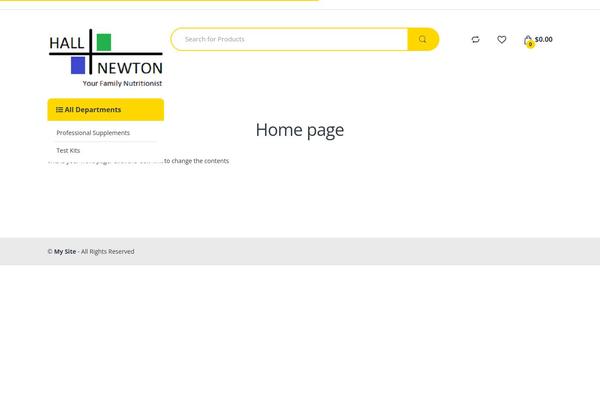Electro theme site design template sample