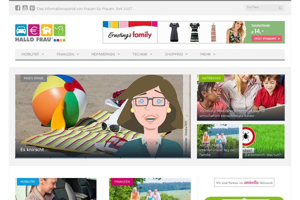 Zeen theme site design template sample