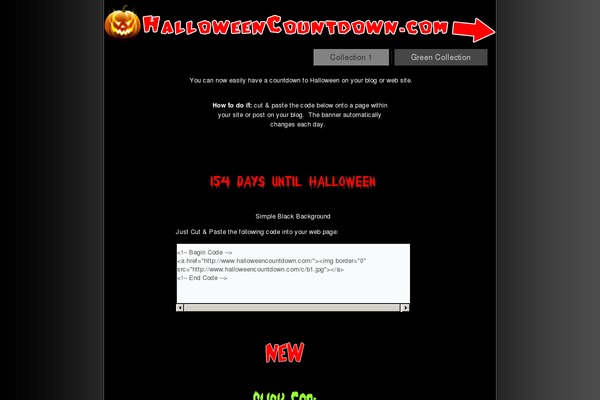 halloweencountdown.com site used Countdown