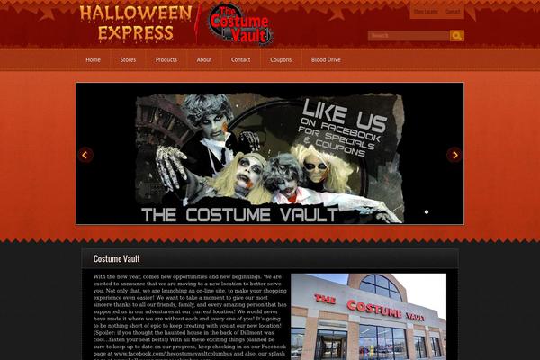 Halloween theme site design template sample