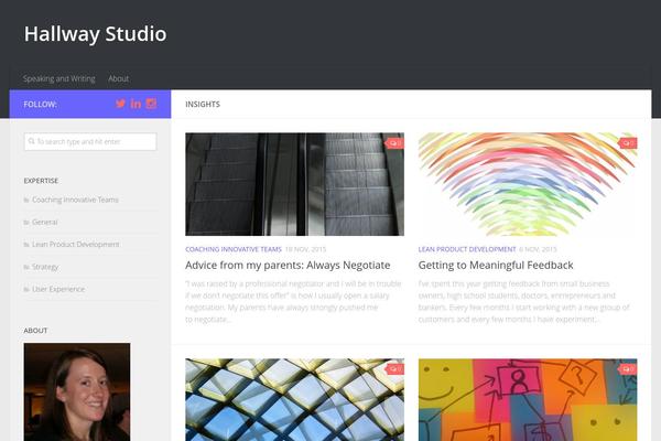 Hueman theme site design template sample