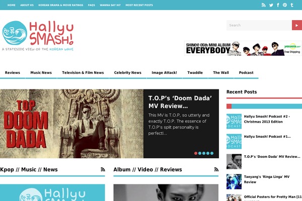The Gossip theme site design template sample