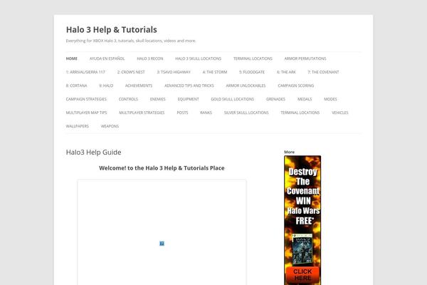 halo-3-help.com site used Vertigo-blue-3column