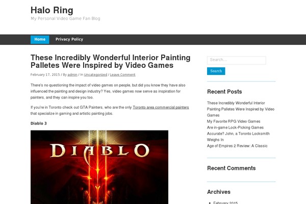 Minn Lite theme site design template sample