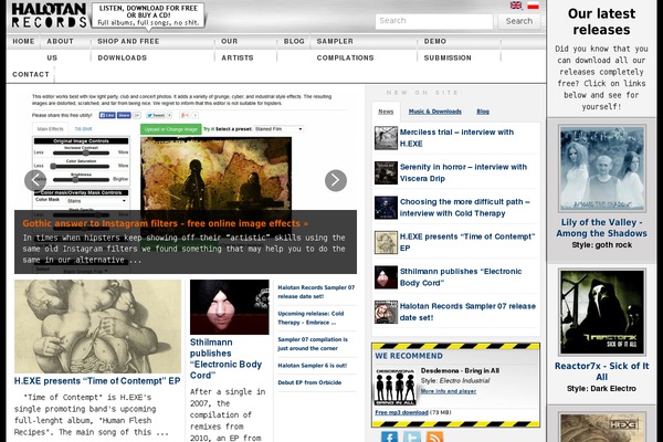 Site using Cleaner Gallery plugin