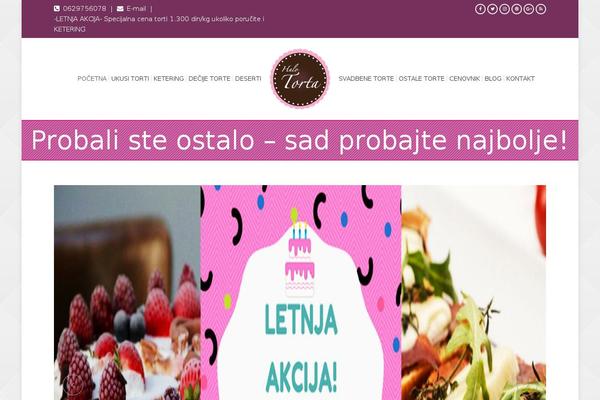 Bakery theme site design template sample