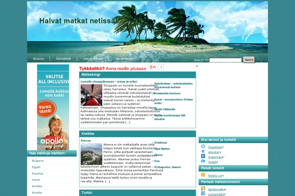 Travelblog theme site design template sample