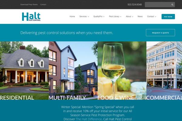 haltpestcontrol.com site used Halt