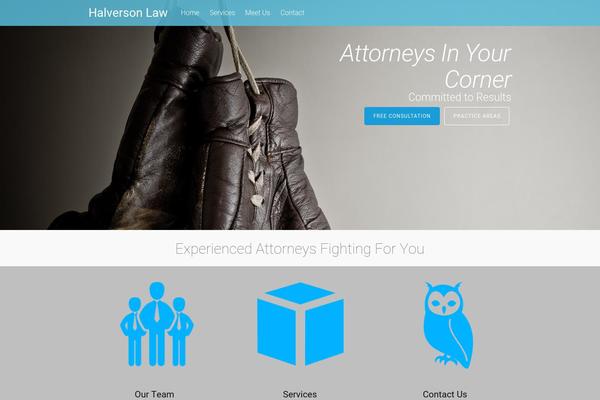 Tesseract theme site design template sample