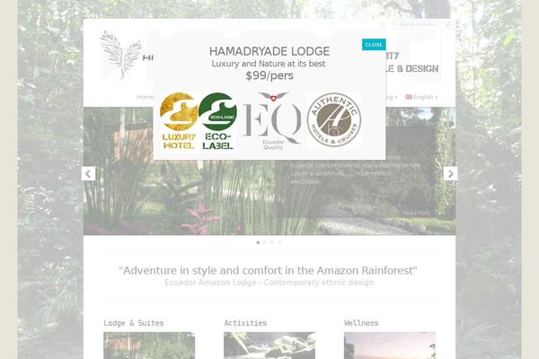 Chameleon theme site design template sample