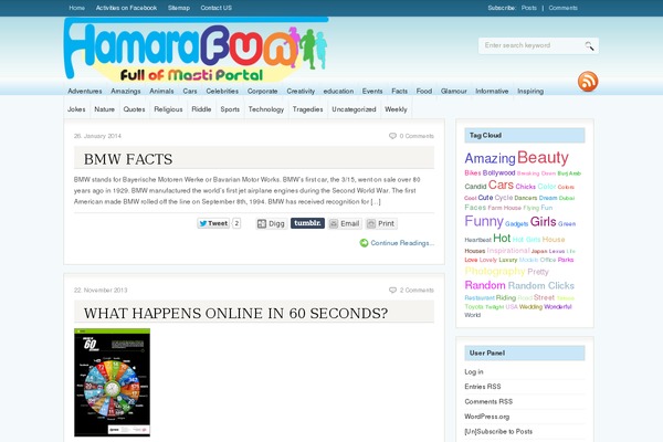 Fresh News theme site design template sample