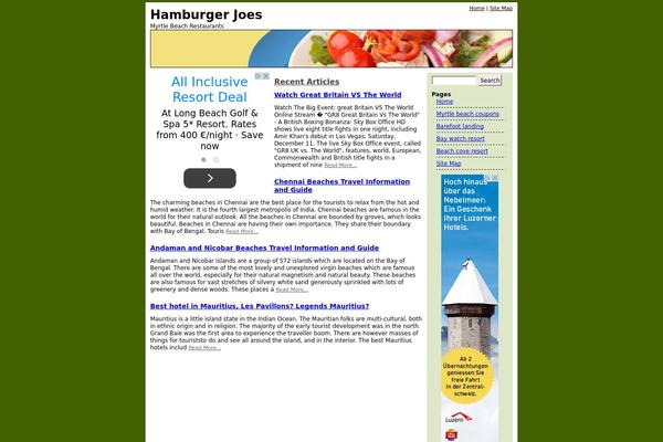 Classic theme site design template sample