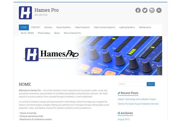 Accelerate theme site design template sample