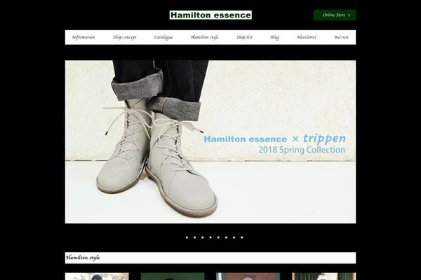 Hamilton theme site design template sample