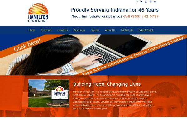 hamiltoncenter.org site used Hamilton-center