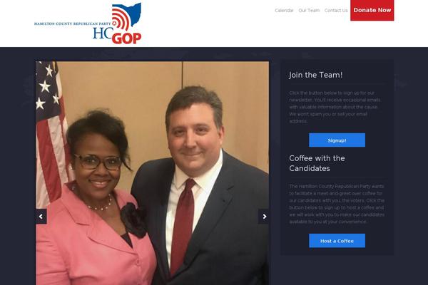 hamiltoncountyrepublicanparty.org site used Political-press-child-theme