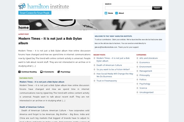 The Morning After theme site design template sample