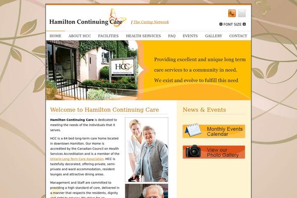 Hamilton theme site design template sample
