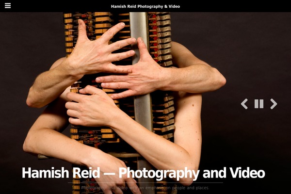 PhotoReactive theme site design template sample