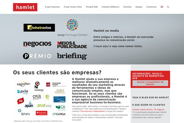 hamlet.com.pt site used Hamlet