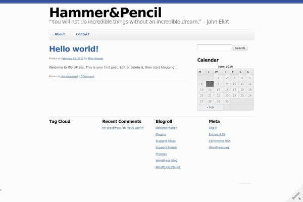 Skeleton theme site design template sample