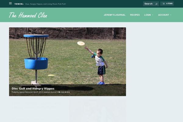 Extra-child theme site design template sample