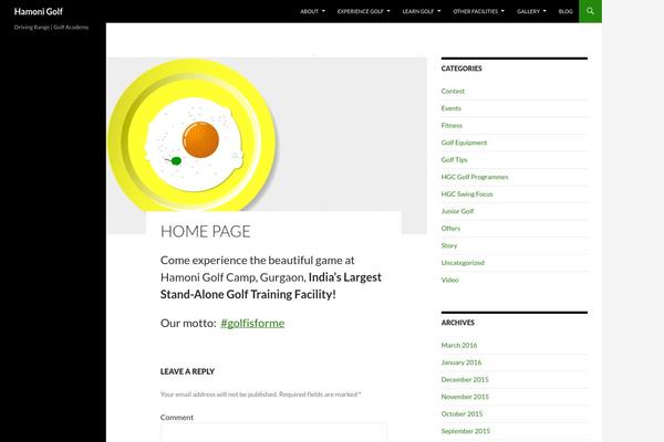 Twenty Fourteen theme site design template sample