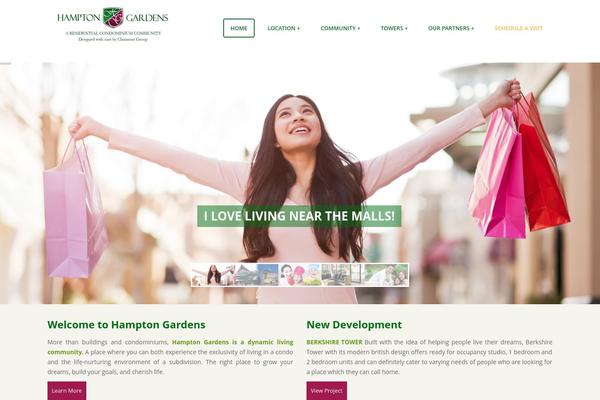 hampton-template theme websites examples